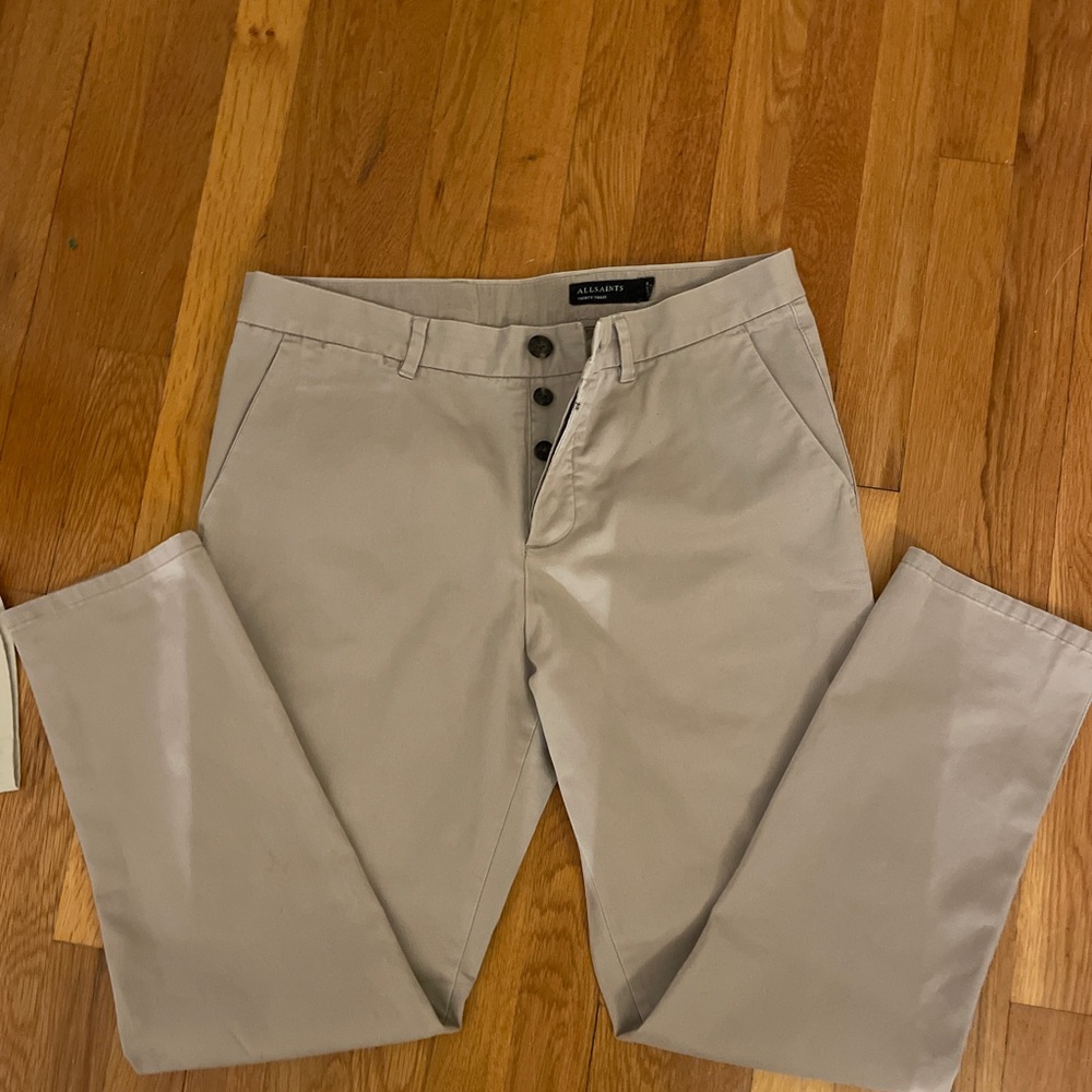 Allsaints Men's Tan Chinos.